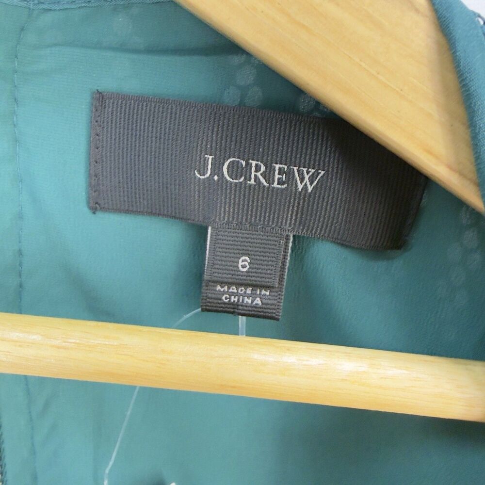 NEW ! J.CREW Striped Eyelet Dress Sz 6 - Picture 15 of 17